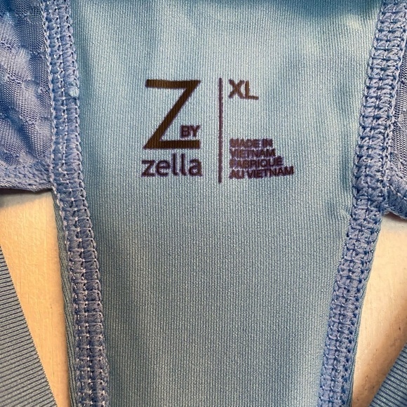 Z BY ZELLA BLUE ATHLETIC CUT OUT LONG SLEEVE SHIRT - Picture 2 of 3